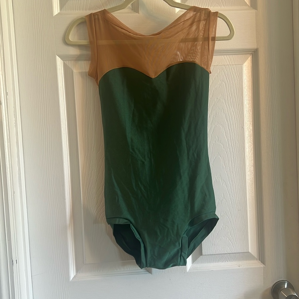 Emerald green leotard